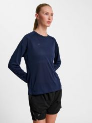 Damska koszulka z długim rękawem Newline Beat. Niebieskie t-shirty damskie Newline, l, bez wzorów, z materiału, klasyczne, bez kołnierzyka. Za 154.00 zł.