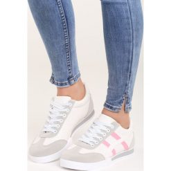 Białe Buty Sportowe Humidly. Białe obuwie sportowe damskie Born2be, z materiału. Za 49.99 zł.