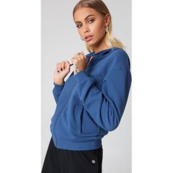 NA-KD Basic Bluza basic z kapturem - Blue. Bluzy damskie marki NA-KD Basic. Za 52.95 zł.
