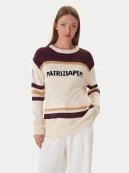 Patrizia Pepe Sweter 2K0352/K298-YA34 Écru Regular Fit. Swetry damskie Patrizia Pepe, bez wzorów, z syntetyku, bez kołnierzyka, bez ramiączek, bez kaptura. Za 1,109.00 zł.