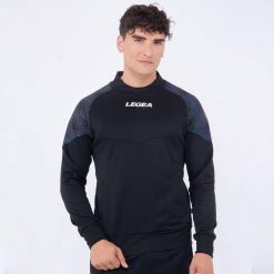 Kobieta Bieganie Kurtka Lekka z Kapturem Czarny-Czarny. Czarne kurtki damskie Legea, xl, bez wzorów, z bawełny, z kapturem, do biegania. Za 128.00 zł.