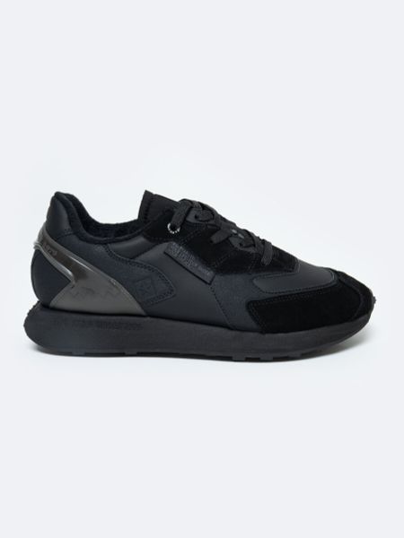 Sneakersy męskie ze skóry naturalnej czarne OO174297 906. Czarne buty sportowe męskie Big Star, z materiału, bez zapięcia, na fitness i siłownię. W wyprzedaży za 209.99 zł.