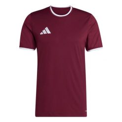 Koszulka męska adidas Entrada Jersey. Białe koszulki sportowe męskie Adidas, m, bez wzorów, z jersey, bez kołnierzyka, bez ramiączek, do piłki nożnej, climacool (adidas). Za 60.99 zł.