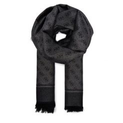 Szal Guess. Czarne szaliki i chusty damskie Guess, z aplikacjami. Za 239.99 zł.