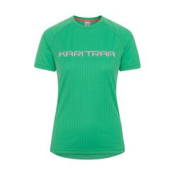 Damski jersey Kari Traa Ella. Zielone obuwie sportowe damskie Kari Traa, bez wzorów, z jersey, na fitness i siłownię. Za 317.00 zł.