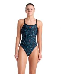 Strój Kąpielowy Arena Fireflow Swimsuit Challeng. Czarne kostiumy jednoczęściowe damskie Arena, bez wzorów, z poliesteru, do pływania. Za 159.99 zł.