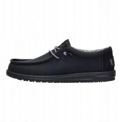 HeyDude Męskie Mokasyny Wally Perforated. Czarne mokasyny męskie Hey dude, z materiału. Za 359.00 zł.