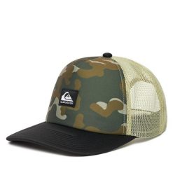 Czapka z daszkiem Quiksilver. Zielone czapki i kapelusze męskie Quiksilver, bez wzorów. Za 119.99 zł.