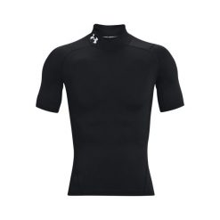Koszulka Under Armour HeatGear® Compression Mock. Białe koszulki sportowe męskie Under Armour, l, bez wzorów, z materiału, bez kołnierzyka, bez ramiączek, na fitness i siłownię. Za 191.00 zł.