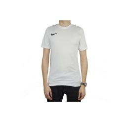 T-shirt sportowy z krótkim rękawem męski Park VII Tee. Białe koszulki sportowe męskie Nike, m, bez wzorów, sportowe, bez kołnierzyka. Za 76.99 zł.