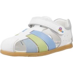 Sandały PABLOSKY 052302P Biały. Białe sandały męskie Pablosky, z materiału, bez zapięcia. Za 215.99 zł.