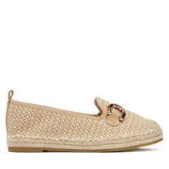 Espadryle DeeZee. Brązowe espadryle damskie DeeZee, bez wzorów, bez obcasa, bez zapięcia. Za 119.99 zł.