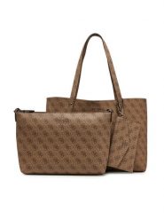 Guess Torebka HWLG96 48230 Beżowy. Brązowe torebki do ręki damskie Guess, z aplikacjami, bez dodatków. Za 539.99 zł.