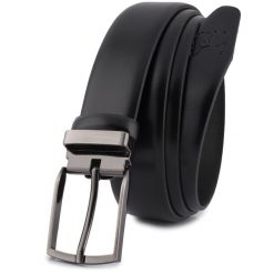 Pasek skórzany BELTIMORE r.130-145 cm E38 czarny. Czarne paski damskie bez wzorów. Za 65.99 zł.