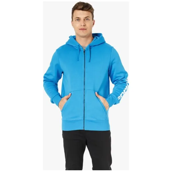 Adidas Bluza Ess Lin Fzhoodb , niebieski, rozmiar XXL. Niebieskie bluzy męskie Adidas, m, bez wzorów, z bawełny, z kapturem. W wyprzedaży za 159.99 zł.