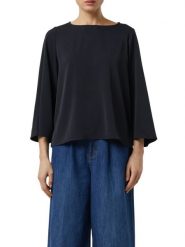Comma koszulka typu bluzka Kobiety niebieski, 36. Niebieskie bluzki damskie comma, bez wzorów, eleganckie, bez kołnierzyka, bez ramiączek. Za 299.95 zł.