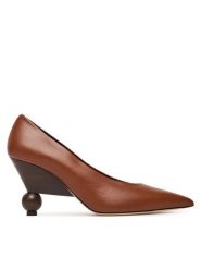 Weekend Max Mara Czółenka Nievo 25255260956 Brązowy. Brązowe czółenka damskie Weekend Max Mara, bez wzorów, ze skóry, bez obcasa, bez zapięcia. Za 1,969.00 zł.