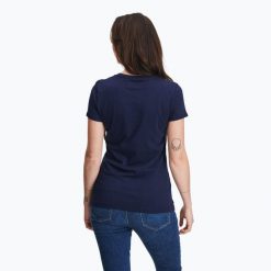 Koszulka damska GAP V-Gap SS Classic Tee uniform. Niebieskie t-shirty damskie GAP, bez wzorów, bez kołnierzyka. Za 183.99 zł.