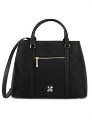 Nine West Torebka JH6478-NW Czarny. Czarne torebki do ręki damskie Nine West, bez wzorów, z tworzywa sztucznego, bez dodatków. Za 249.99 zł.