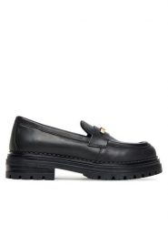 Elisabetta Franchi Loafersy Low Cut Shoe F4A4-E0397-1251 Czarny. Czarne półbuty dziewczęce Elisabetta Franchi, bez wzorów, ze skóry, bez zapięcia. Za 999.99 zł.