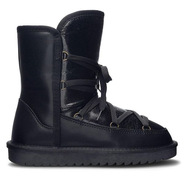 Śniegowce Lasocki. Czarne kozaki damskie Lasocki. Za 249.99 zł.