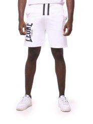 Męskie szorty bermudy z dużym logo. Niebieskie krótkie spodenki sportowe męskie LEONE 1947 APPAREL, m, bez wzorów, z bawełny, na fitness i siłownię. Za 227.34 zł.