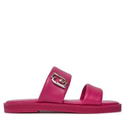 Klapki Liu Jo. Czerwone klapki damskie Liu Jo, bez wzorów, bez obcasa. Za 349.99 zł.