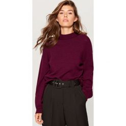 Sweter z bufiastymi rękawami - Fioletowy. Fioletowe swetry damskie Mohito. Za 119.99 zł.