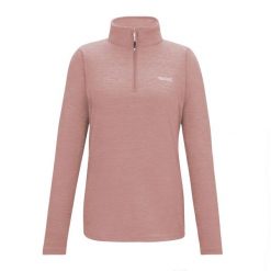 Polarowy Top Damski Krótki Suwak Sweetheart. Czerwone bluzy sportowe damskie Regatta, bez wzorów, z polaru, bez kaptura, trekkingowe. Za 64.99 zł.