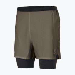 Spodenki do biegania męskie SCOTT Hybrid Endurance Tech. Brązowe krótkie spodenki sportowe męskie Scott, m, bez wzorów, z elastanu, do biegania. Za 359.99 zł.