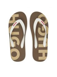 HUGO Japonki Arvel 50497860 Beżowy. Brązowe klapki męskie Hugo, z tworzywa sztucznego. W wyprzedaży za 179.99 zł.