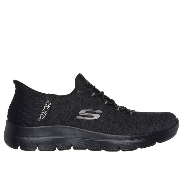 Kobiece koszyki Skechers Summits - Dazzling Haze. Czarne obuwie sportowe damskie Skechers, bez wzorów, trekkingowe, Skechers Sport. Za 299.99 zł.