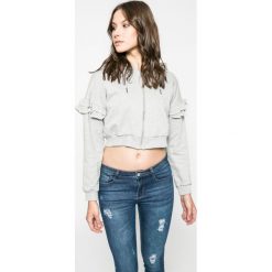 Answear - Bluza. Szare bluzy damskie ANSWEAR, z bawełny. W wyprzedaży za 39.90 zł.