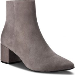 Botki HÖGL - 6-104912 Grey 6000. Szare kozaki damskie HÖGL, z materiału, bez obcasa. W wyprzedaży za 379.00 zł.