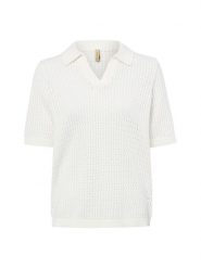 Soyaconcept® koszulka z dzianiny - Denefa Kobiety Bawełna biały, XL. Białe t-shirty damskie xl, bez wzorów, z bawełny, bez kołnierzyka. Za 169.95 zł.