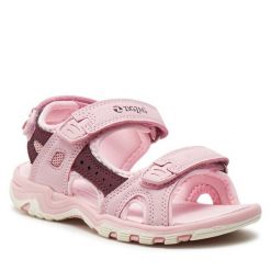 Sandały ZigZag. Czerwone sandały dziewczęce Zigzag, bez zapięcia. Za 159.99 zł.