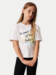 Calvin Klein Jeans T-Shirt City Graphic IG0IG02812 Écru Regular Fit. T-shirty i topy dla dziewczynek Calvin Klein Jeans, bez wzorów, z bawełny, bez ramiączek. Za 119.99 zł.