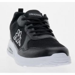 Buty sneakers Unisex Kappa. Czarne obuwie sportowe damskie Kappa, bez wzorów, z materiału, do biegania. Za 130.02 zł.