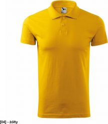 MALFINI Single J. 202 - ADLER - Koszulka polo męska, 180 g/m, - żółty - rozmiar 2XL. Żółte koszulki polo męskie Malfini, m, bez wzorów, bez ramiączek. Za 39.30 zł.