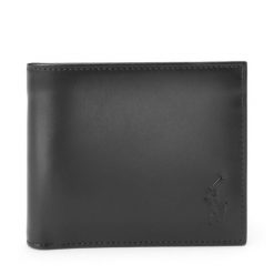 Portfel Polo Ralph Lauren. Czarne portfele męskie Polo Ralph Lauren, bez wzorów. Za 349.99 zł.