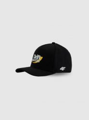 4F Czapka z daszkiem snapback uniseks 4F x Drift Masters - czarna S/M. Czarne czapki i kapelusze damskie 4f, bez wzorów, z bawełny, eleganckie. Za 119.99 zł.