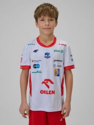 4F Koszulka meczowa replika domowa z sezonu 2025-26 dziecięca 4F x ZAKSA Kędzierzyn-Koźle - biała 158/164 (12-14 lat). Białe bluzki dla dziewczynek 4f, bez wzorów, z dzianiny, bez ramiączek. Za 179.99 zł.