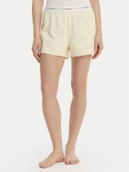 Calvin Klein Underwear Szorty piżamowe LV00QS7517 Żółty Regular Fit. Żółte piżamy damskie Calvin Klein Underwear, xs, bez wzorów, z bawełny, bez ramiączek. Za 189.99 zł.