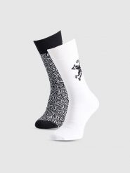 4F Skarpety casual za kostkę (2-pack) uniseks - multikolor 43-46. Skarpety męskie 4f, bez wzorów, z materiału. Za 59.99 zł.