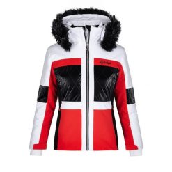 Damska kurtka narciarska Kilpi ELZA-W. Czerwone kurtki snowboardowe damskie Kilpi, l, bez wzorów, z materiału, długie, z kapturem, narciarskie. Za 489.50 zł.