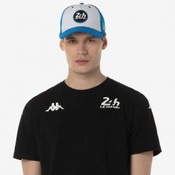 Czapka z daszkiem Kappa Indra 24H Le Mans. Niebieskie czapki i kapelusze męskie Kappa, bez wzorów. Za 235.00 zł.