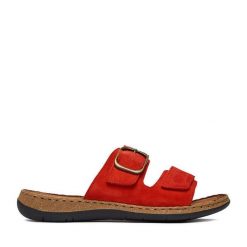 Klapki Go Soft. Czerwone klapki damskie GO SOFT, bez wzorów, bez obcasa. Za 169.99 zł.