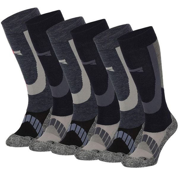 Skarpety narciarskie Xtreme, 6 par, Multi Granatowy. Niebieskie skarpety damskie XTREME SOCKSWEAR, bez wzorów, z materiału. Za 255.84 zł.
