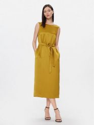Weekend Max Mara Sukienka codzienna Baiardo 2415221021 Żółty Regular Fit. Żółte sukienki damskie Weekend Max Mara, na co dzień, bez wzorów, z syntetyku, bez kołnierzyka, bez ramiączek, proste. Za 599.99 zł.