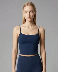 Koszulka bez rękawów Softform™ - Granatowy. Niebieskie koszulki sportowe damskie JOY STUDIO, l, bez wzorów, ze skóry, bez kołnierzyka, bez ramiączek, na fitness i siłownię. Za 168.00 zł.